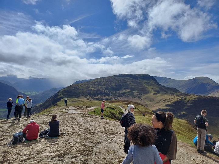 Buttermere2024 7 Day3LunchOnTopOfCatBells