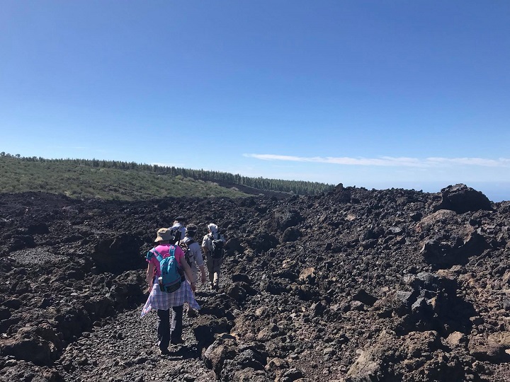 Tenerife2018 4 CrossingChinyeroLavaFlow